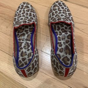 Mocha spot Rothys loafers